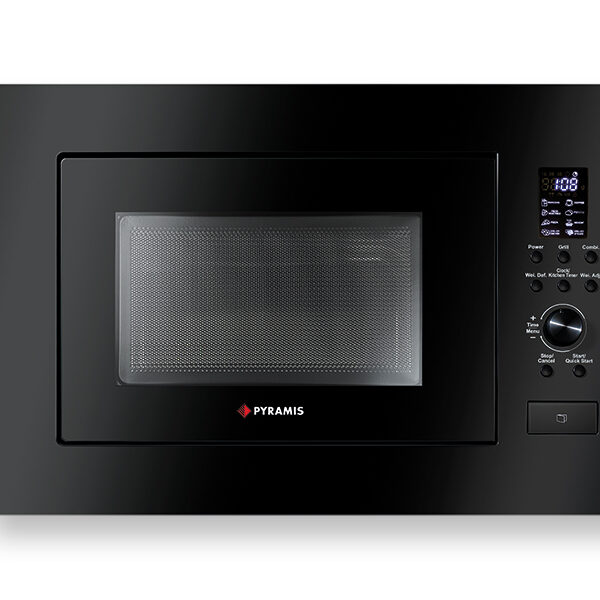 Εντοιχιζόμενος Φούρνος Μικροκυμάτων με Grill 23lt Μαύρος