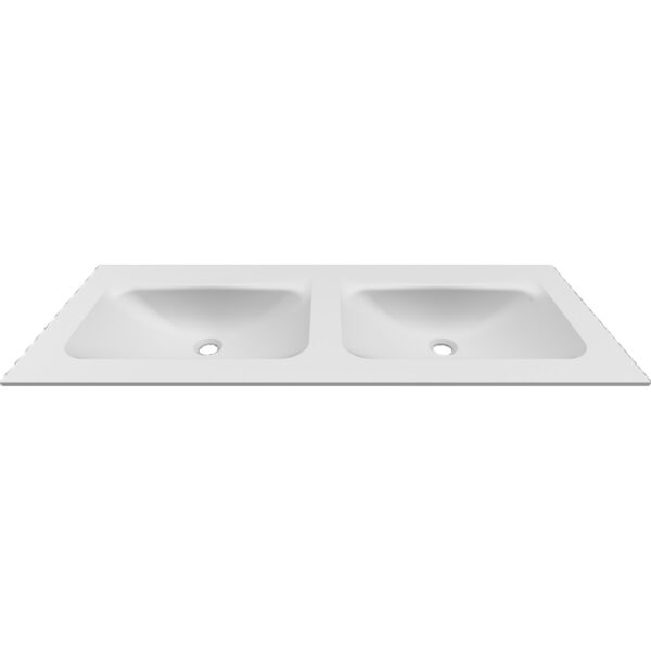 Νιπτήρας επίπλου διπλός ANIM 120 White BDVIV122WH46 KARAG 120,5x46,5x12cm