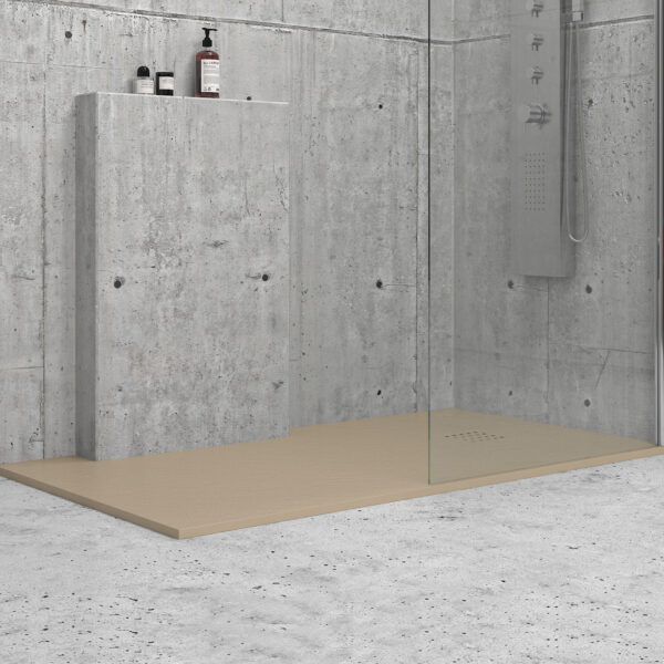 Ντουζιέρα ορθογώνια υψηλής αντοχής CLASSIC Beige KARAG 120x70cm