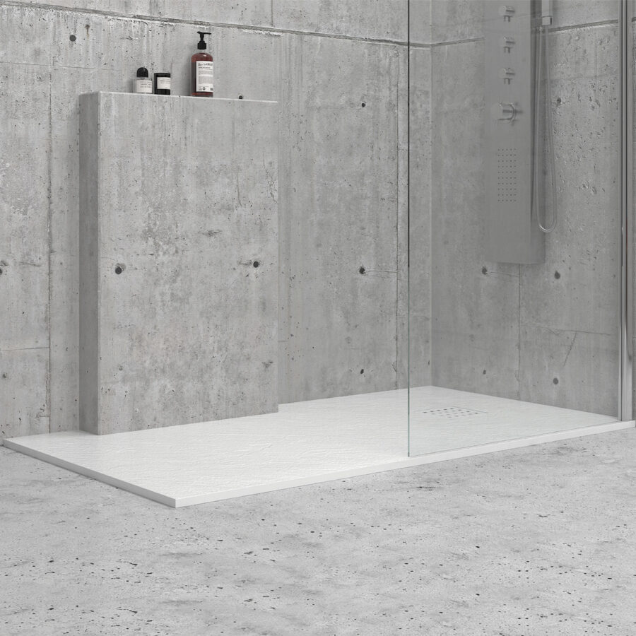 Ντουζιέρα ορθογώνια υψηλής αντοχής CLASSIC Bianco KARAG 140x80cm
