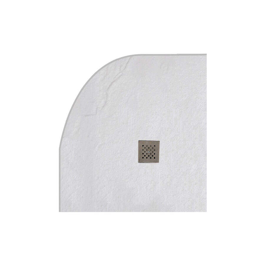 Ντουζιέρα ημικυκλική υψηλής αντοχής CLASSIC Bianco KARAG 80x80cm