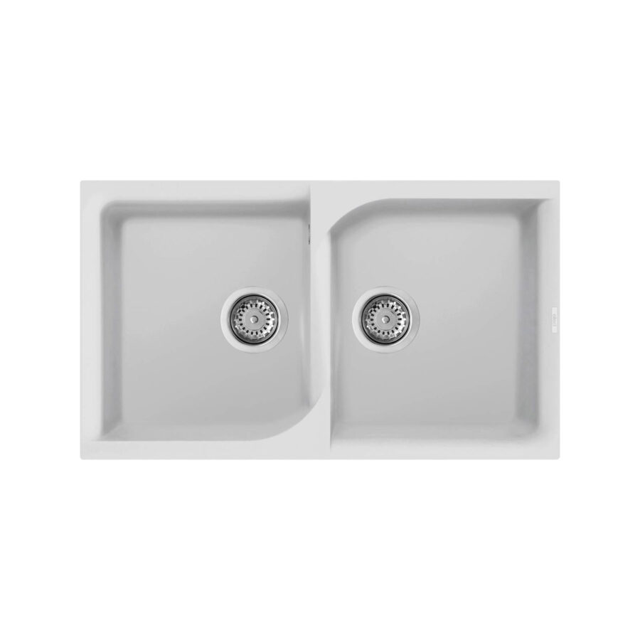 Νεροχύτης κουζίνας EGO 450 Bianco 68 ELLECI 86x50cm
