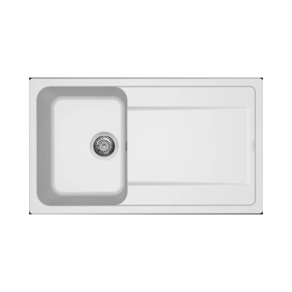 Νεροχύτης κουζίνας LIFE 400 Bianco 68 ELLECI 86x50cm