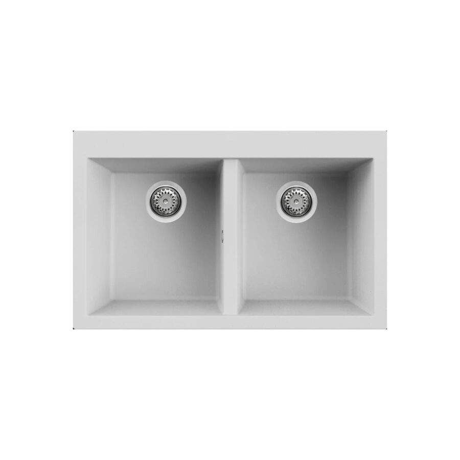 Νεροχύτης κουζίνας QUADRA 350 Bianco 68 ELLECI 79x50cm