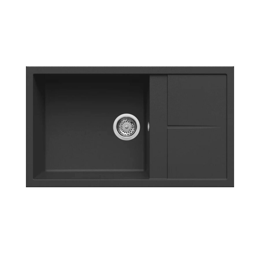 Νεροχύτης κουζίνας UNICO 410 Nero 40 ELLECI 86x50cm