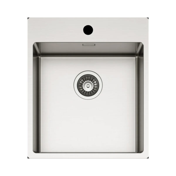 Νεροχύτης κουζίνας ανοξείδωτος COMPASS 400 Satinato ELLECI 44x51cm