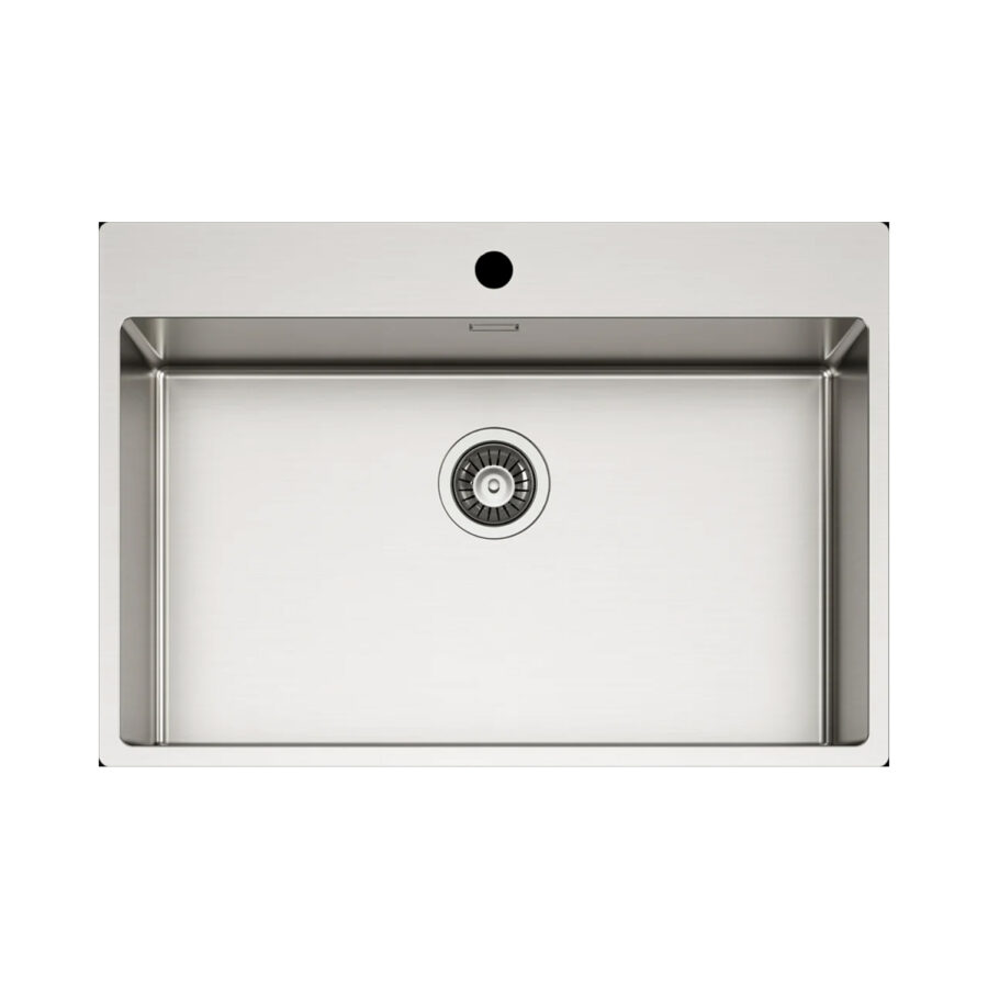 Νεροχύτης κουζίνας ανοξείδωτος COMPASS 700 Satinato ELLECI 74x51cm