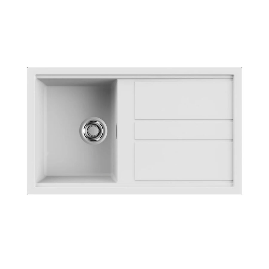 Νεροχύτης κουζίνας BEST 400 White 96 ELLECI 86x51cm