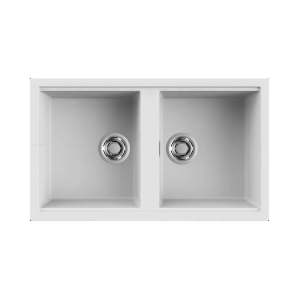 Νεροχύτης κουζίνας BEST 450 White 96 ELLECI 86x51cm