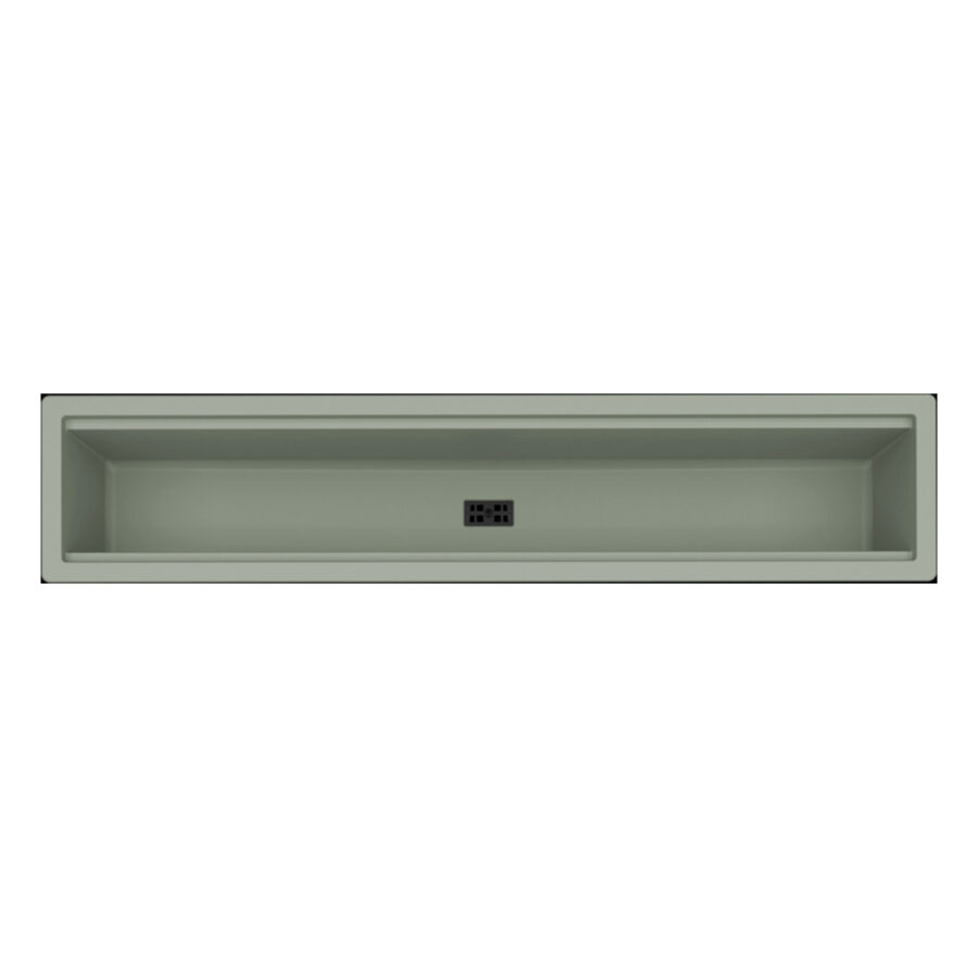Νεροχύτης αξεσουάρ κουζίνας DIALOGO C86 Sage Green 82 ELLECI 86x18cm