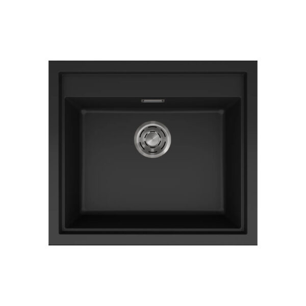 Νεροχύτης κουζίνας SINTESI 105 Black 86 ELLECI 57x50cm