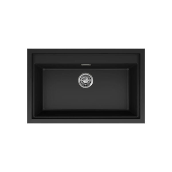 Νεροχύτης κουζίνας SINTESI 130 Black 86 ELLECI 79x50cm