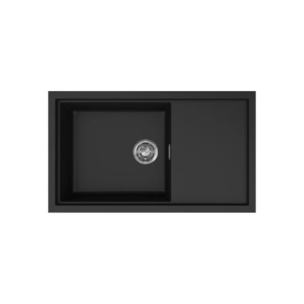 Νεροχύτης κουζίνας SINTESI 410 Black 86 ELLECI 86x50cm