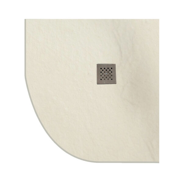 Ντουζιέρα ημικυκλική υψηλής αντοχής PIETRA Cream KARAG 90x90x2,5cm