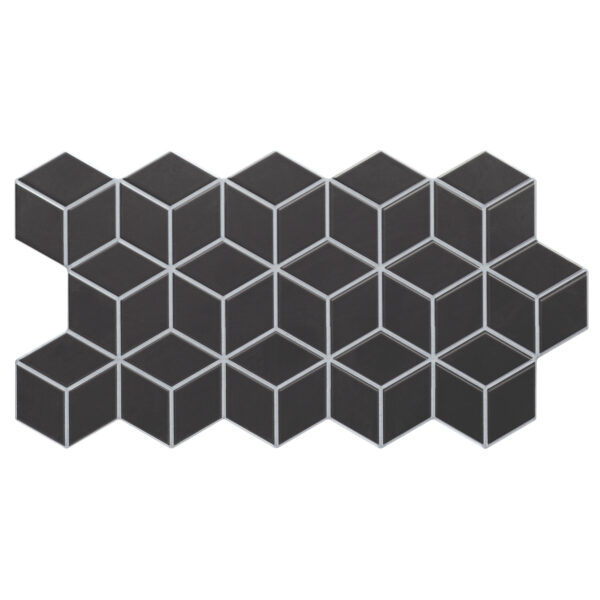 Πλακάκι RHOMBUS Black KARAG 26,5x51cm