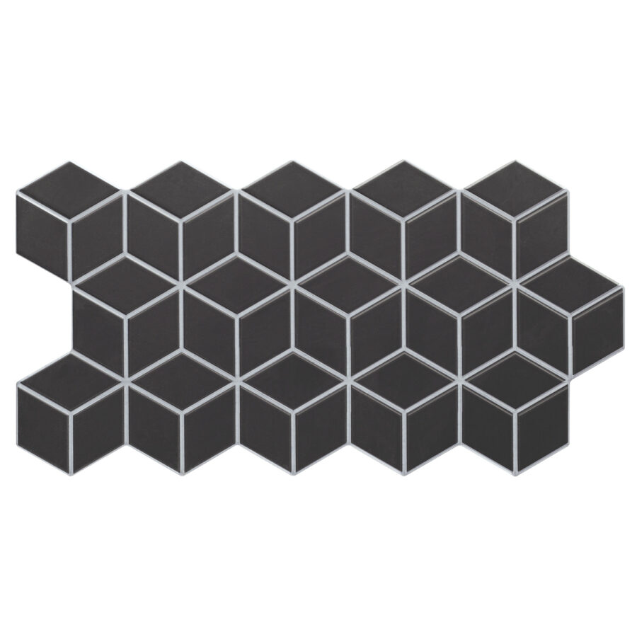 Πλακάκι RHOMBUS Black KARAG 26,5x51cm