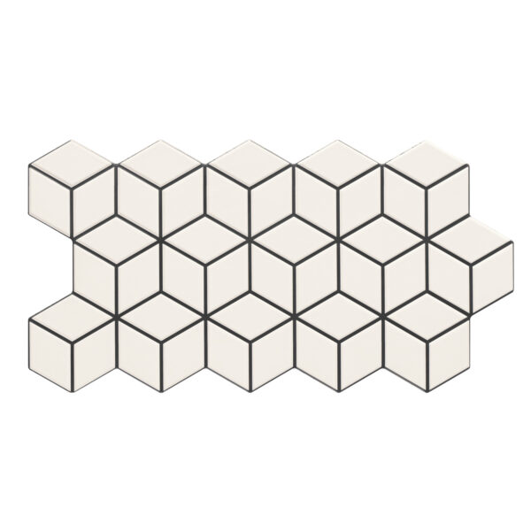 Πλακάκι RHOMBUS Snow KARAG 26,5x51cm