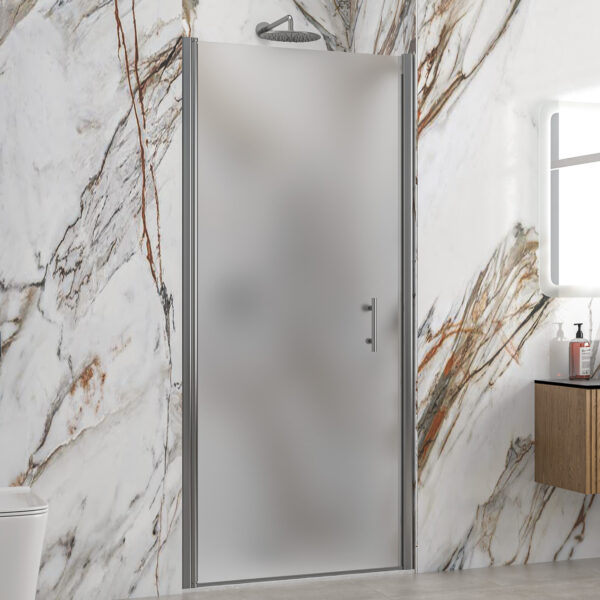 Καμπίνα από τοίχο σε τοίχο με icy κρύσταλλο S 28 ALTO PORTA Cromo KARAG