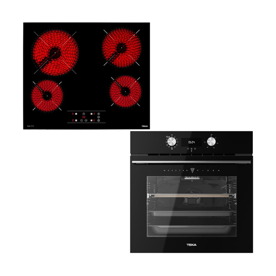 SET ΦΟΥΡΝΟΣ HLB 8510 Ρ + ΚΕΡΑΜΙΚΗ ΕΣΤΙΑ TBC 64010