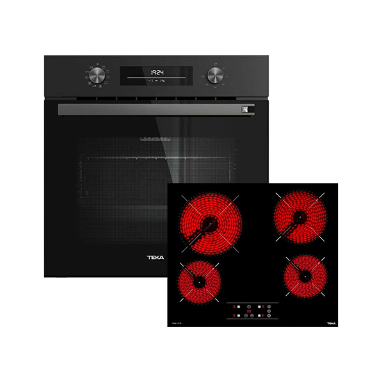 SET ΦΟΥΡΝΟΣ HSB 6460 SS + ΚΕΡΑΜΙΚΗ ΕΣΤΙΑ TBC 64010